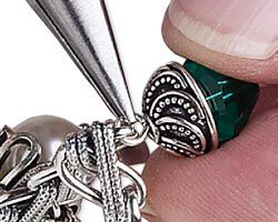 Loop attached to a jewelry piece